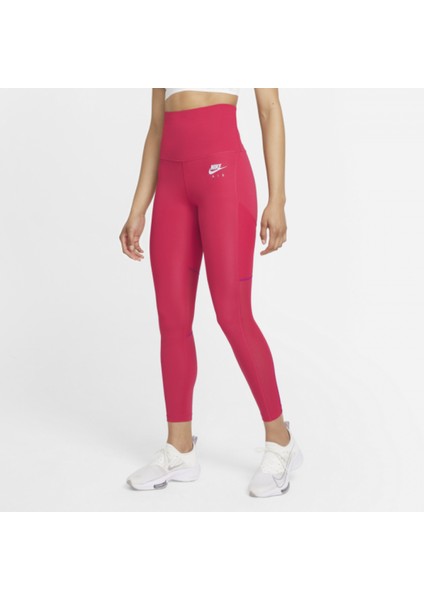 Air Dri-Fit Fold-Over Waist 7/8 Running Kadın Spor Tayt DR7553-643