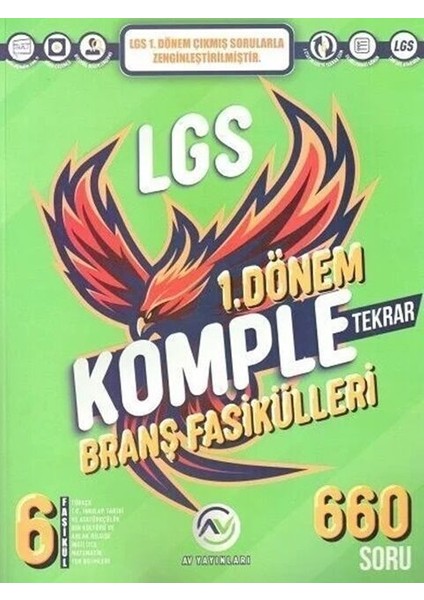 Av Yayınları 8. Sınıf LGS 1. Dönem Komple Branş Fasikülleri modelleri