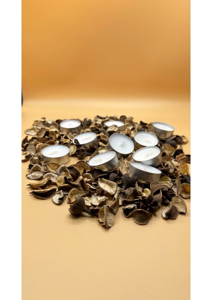 Tealight Mum Mini Boy Soya Parafinli 50 Adet Beyaz (EKONOMİK)