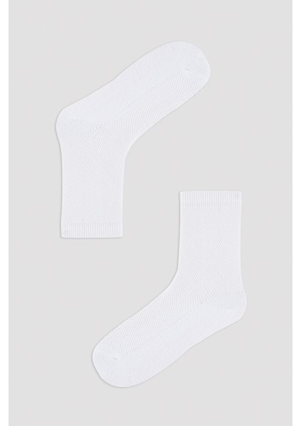 Kız Çocuk Basic Renkli 4Lü Soket Çorap