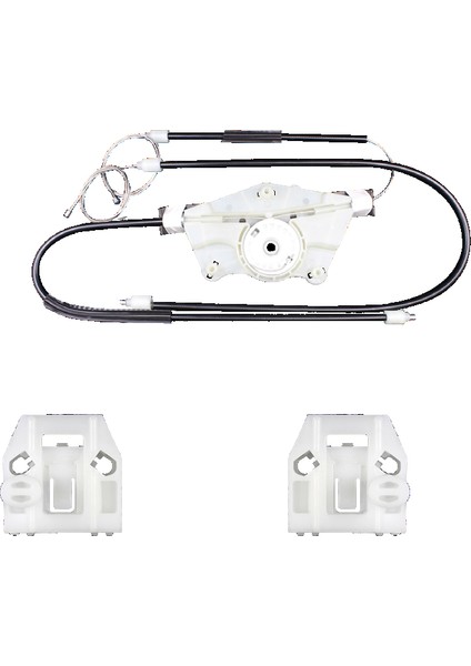 Vw New Beetle 1997-2006 Cam Kriko Teli Ön Sol Tamir Takımı Kapaklı