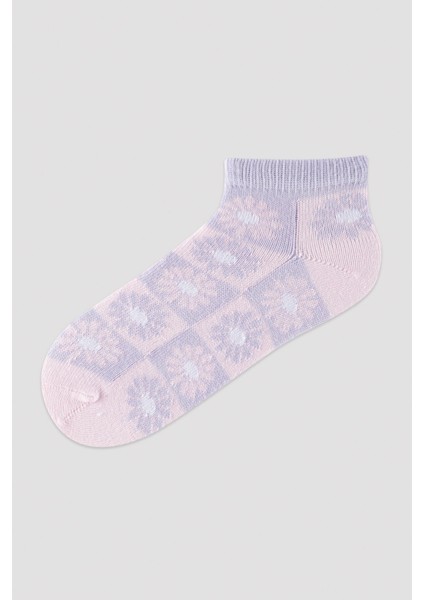 Kız Çocuk Çiçekli 2Li Patik Çorap modelleri