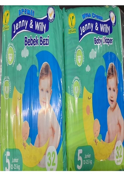 Jenny & Willy Bebek Bezi Junıor 12 - 25 kg  32 x 2 64'lü