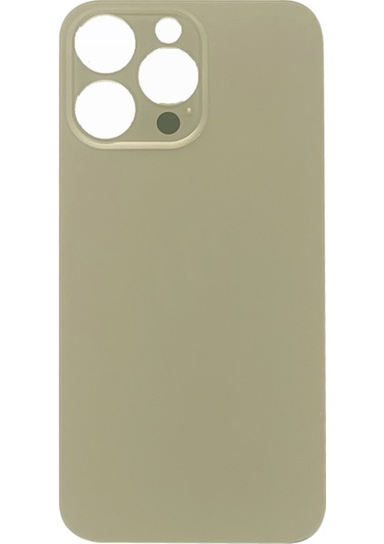 iPhone 14 Pro Max Uyumlu Geniş Kamera Camlı Batarya Kapağı (Altın/Dore) NT-100405