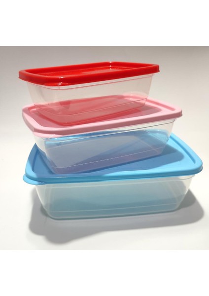 3lü Set Renkli Vakum Kapak Kırılmaz Saklama Kapları 1.25L-760ML-430ML Difriz ve Mikrodalgaya Uyumlu fiyatları