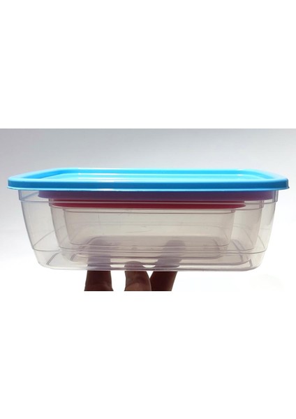 3lü Set Renkli Vakum Kapak Kırılmaz Saklama Kapları 1.25L-760ML-430ML Difriz ve Mikrodalgaya Uyumlu fırsatları