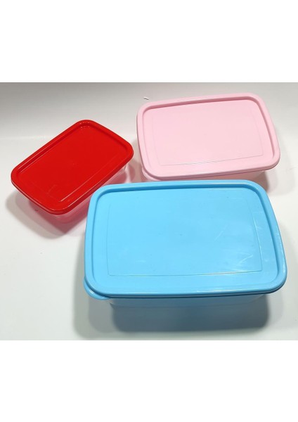 3lü Set Renkli Vakum Kapak Kırılmaz Saklama Kapları 1.25L-760ML-430ML Difriz ve Mikrodalgaya Uyumlu indirimleri