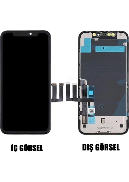 iPhone 11 Uyumlu GX Oled Lcd+Dokunmatik+Çıtalı (Siyah) NT-100320