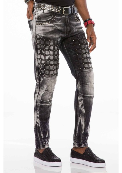 CD496 Yıkama Desenli Street Wear Jeans