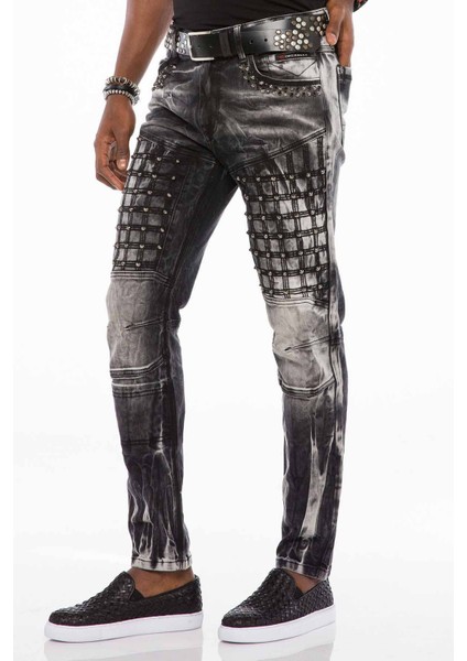 CD496 Yıkama Desenli Street Wear Jeans