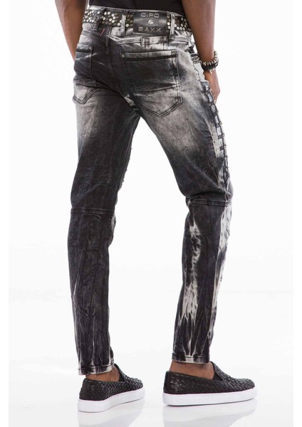 CD496 Yıkama Desenli Street Wear Jeans