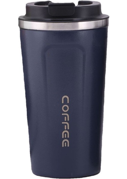 304 L Çelik Vakumlu Lacivert Kahve El Termos Mug 500 ml
