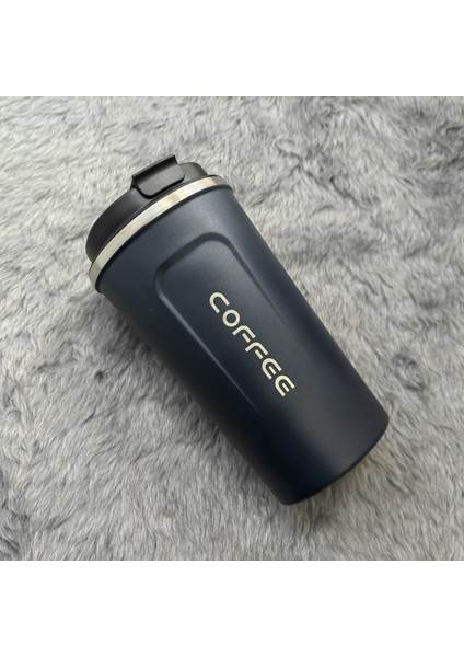 304 L Çelik Vakumlu Lacivert Kahve El Termos Mug 500 ml