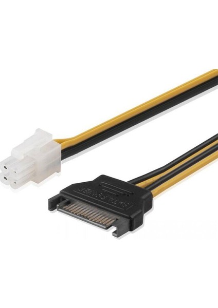 30 cm 15 Pin Erkek Sata To 4 Pin Kablo 15 Pin Sata To 4 Pin 12V Power Kablo