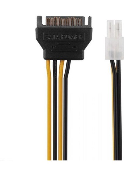 30 cm 15 Pin Erkek Sata To 4 Pin Kablo 15 Pin Sata To 4 Pin 12V Power Kablo