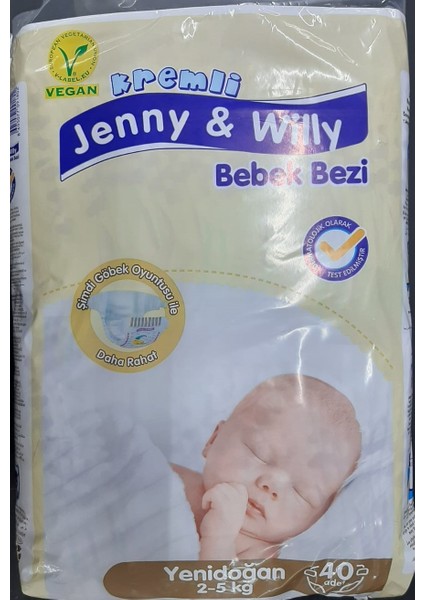 Jenny & Willy Bebek Bezi Yenidoğan 2-5kg 40 Lıjenny & Willy