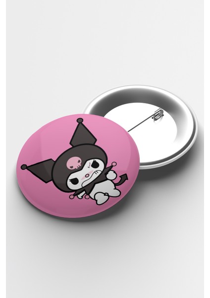 Anime Kuromi Iğneli Buton Rozet 58MM