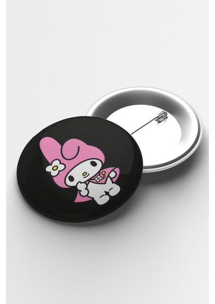 Anime Kuromi My Melody Iğneli Buton Rozet 58MM
