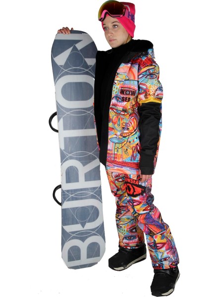 SS7978 Artistic Touch Kadın Snowboard Mont & Pantolon Takımı