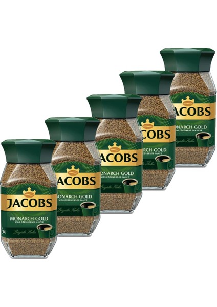Monarch Gold Çözünebilir Kahve 100 gr Kavanoz ( 100 gr x 5 Adet)
