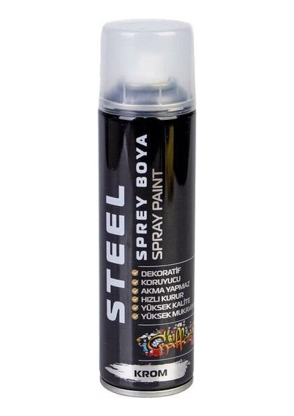 Sprey Boya 200ML Krom K.6224 6224