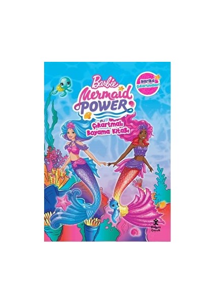 Barbie Mermaid Power Çıkartmalı Boyama Kitabı