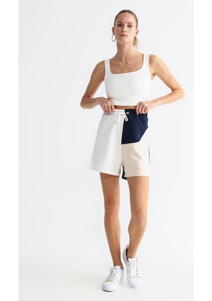 Lastikli Bel Basic Çok Renkli Kadın Şort BARTOL