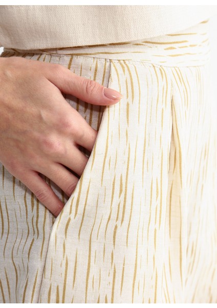 Yüksek Bel Basic Bej Kadın Şort Cm-Zeta indirimleri