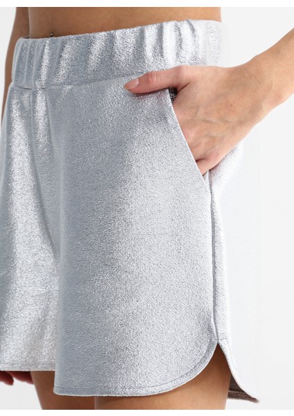 Lastikli Bel Loose Fit Gri Kadın Şort K-Ferlos fırsatları