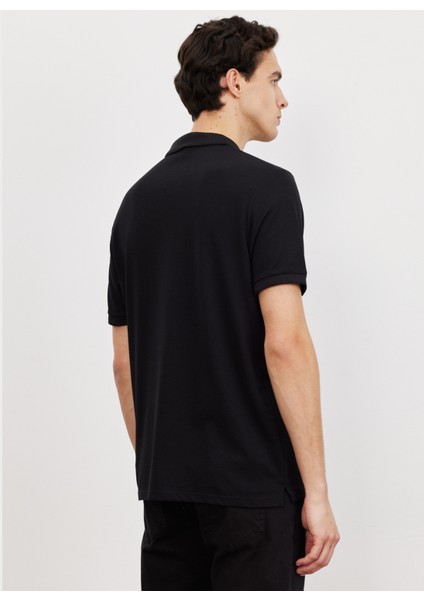 Polo Yaka Siyah Erkek T-Shirt 4A9000000004