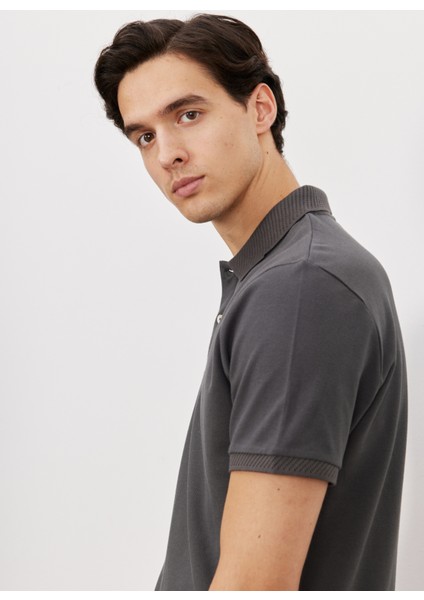 Polo Yaka Antrasit Erkek T-Shirt 4A9000000001 indirimleri