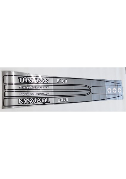 Maxima 8180 Yan Yazı Tanıtım Etiketi Sağ-Sol Takım