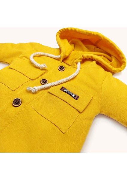 Kapüşonlu Cep Detaylı Önden Düğmeli Tulum fiyatları