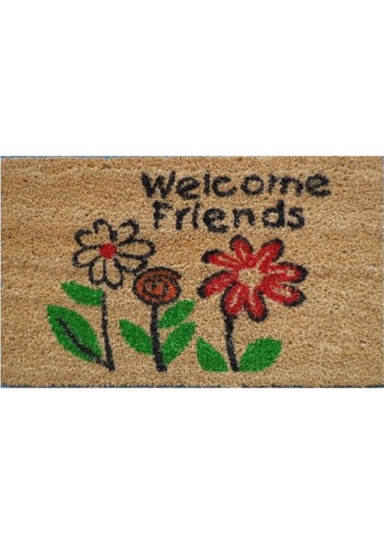 Welcome Friends Pvc Taban Paspas 30x50 Cm