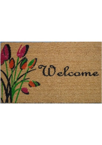 Welcome Paspas Pvc Taban 45x75 Cm