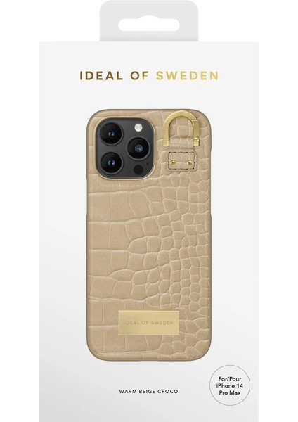 Atelier Case Apple iPhone 13 Pro Telefon Kılıfı Deri Kılıf Bej