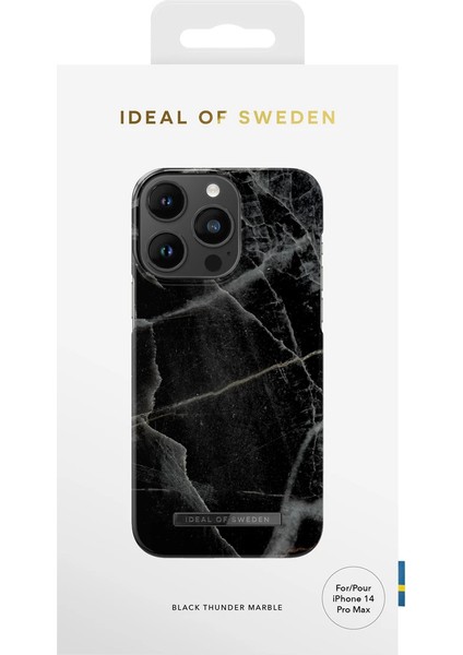 Fashion Case Apple iPhone 14 Pro Max Telefon Kılıfı Siyah Desenli