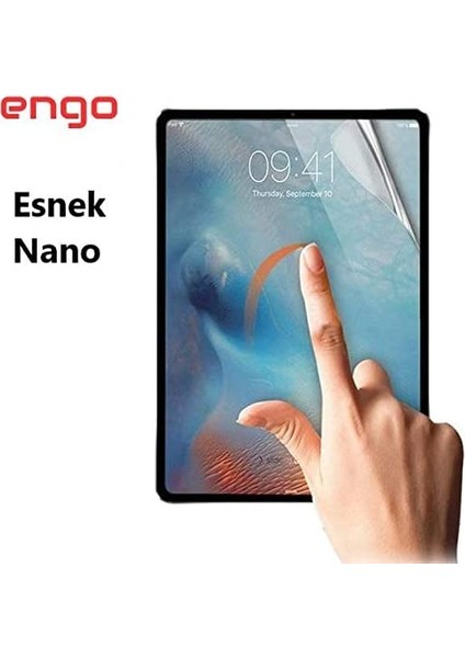 Apple iPad Air 5 2022 Köşe Korumalı Şeffaf Anti Shock Slikon Kılıf + Nano Ekran Koruyucu  A2591 A2589 A2588 Seri