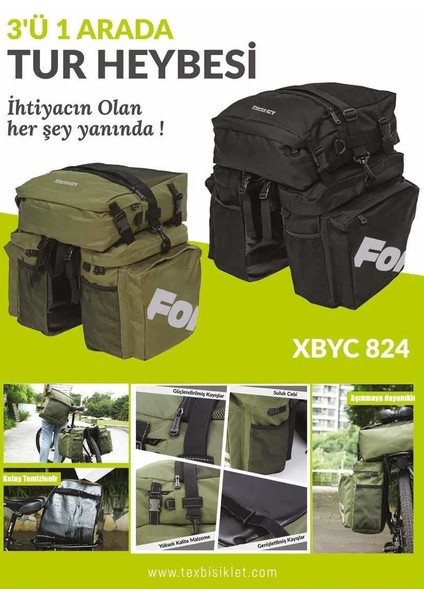Xbyc 824 60 Litre Bisiklet Heybe Tur Çanta