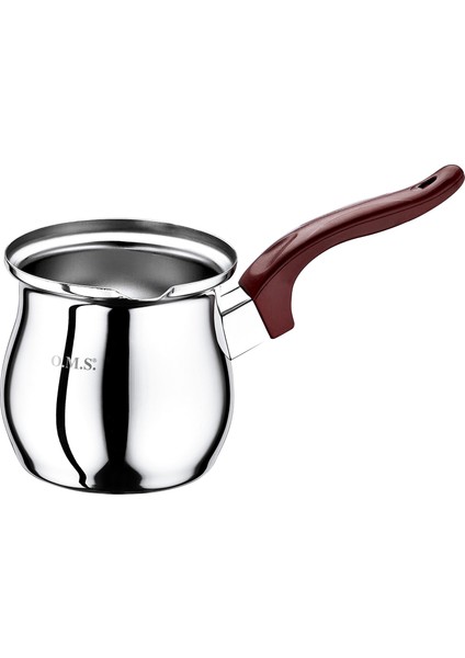 7013 ( No;06 ) 1 Parça Paslanmaz Çelik Cezve Bordo