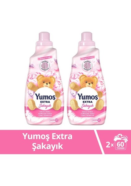 Extra Konsantre Çamaşır Yumuşatıcısı Şakayık 1440 ml 2'li Set