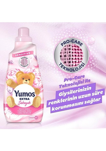 Extra Konsantre Çamaşır Yumuşatıcısı Şakayık 1440 ml 2'li Set
