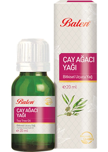 Çay Ağacı Yağı 20 ml (%100 Saf Bitkisel Uçucu Yağ)