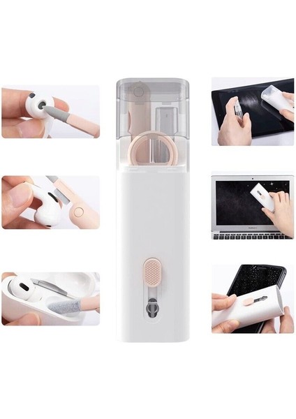 7in1 Çok Fonksiyonlu Airpods Telefon Klavye Ekran Temizleme Kiti