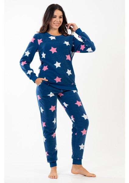 Kadın Polar Uzun Kol Pijama Takım modelleri