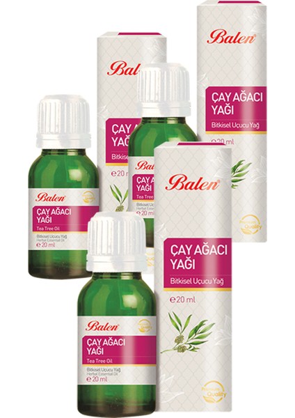 3 Kutu Çay Ağacı Yağı 20 ml x 3