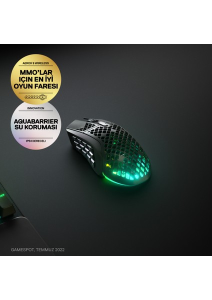 Steelseries Aerox 9 Rgb Kablosuz Gaming Mouse