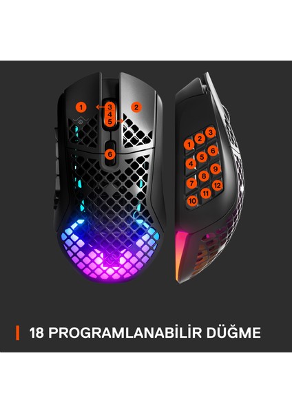 Steelseries Aerox 9 Rgb Kablosuz Gaming Mouse