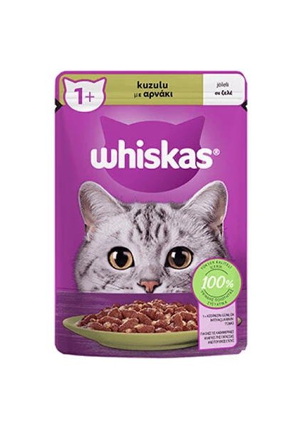 Pouch Jöle Içinde Kuzulu Yetişkin Kedi Konservesi 28X85 gr