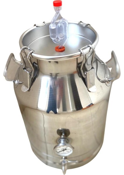 Pratik İmbik 30LT Paslanmaz Fermenter (Fermantasyon Kazanı)